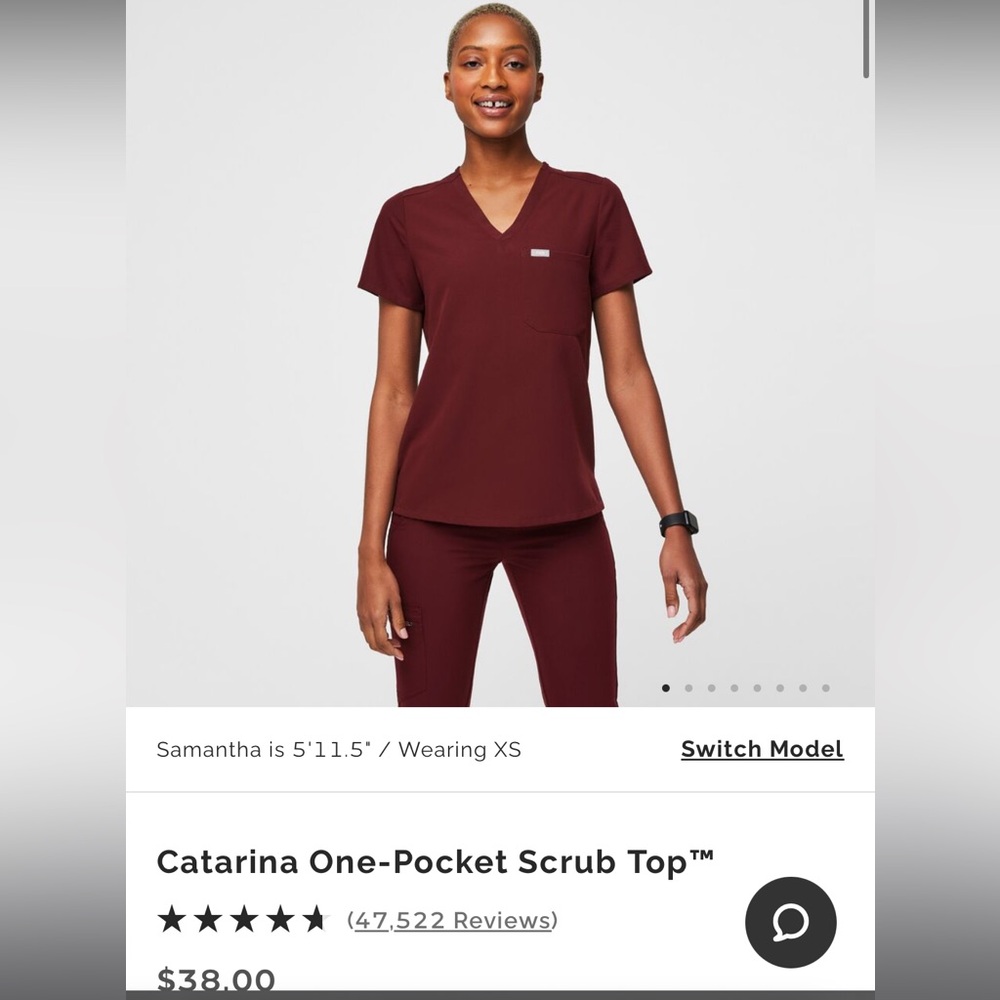 Figs Catarina One Pocket Scrub Top